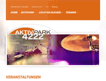 Tablet Screenshot of aktivpark4222.at